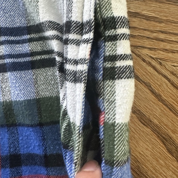 Madewell Shirt Jacket Women's Size M  Plaid‎ Blue Pockets 100% Cotton Western - Picture 6 of 13